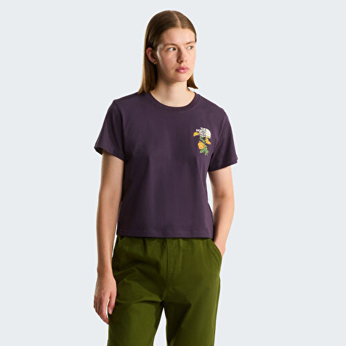 Kadın Flora Embroidered Regular Graphic Tişört
